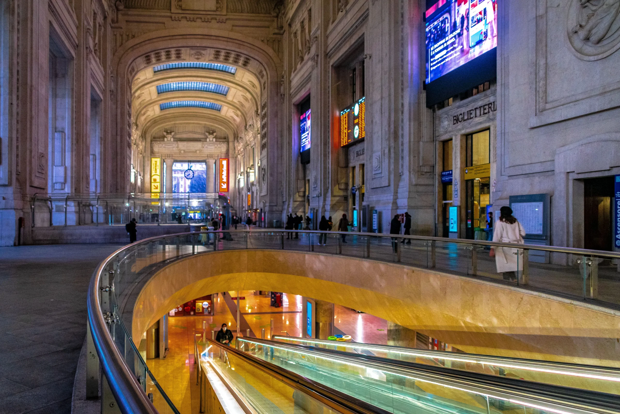 Interior of Milan Central Station