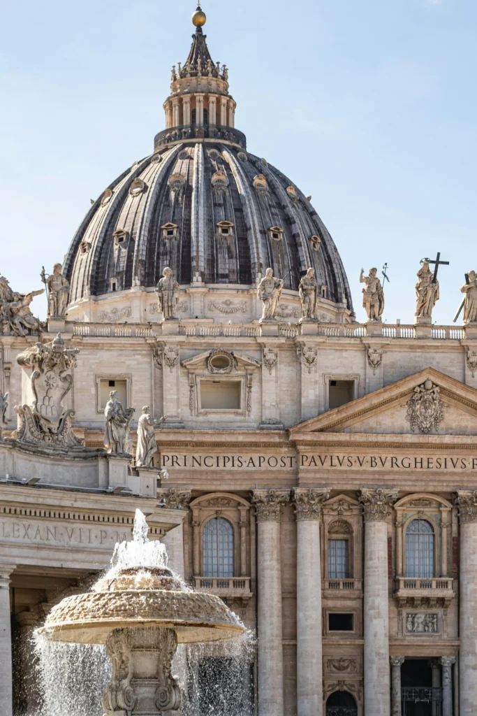 St. Peter’s Basilica and Square, frontal perspective, Vatican