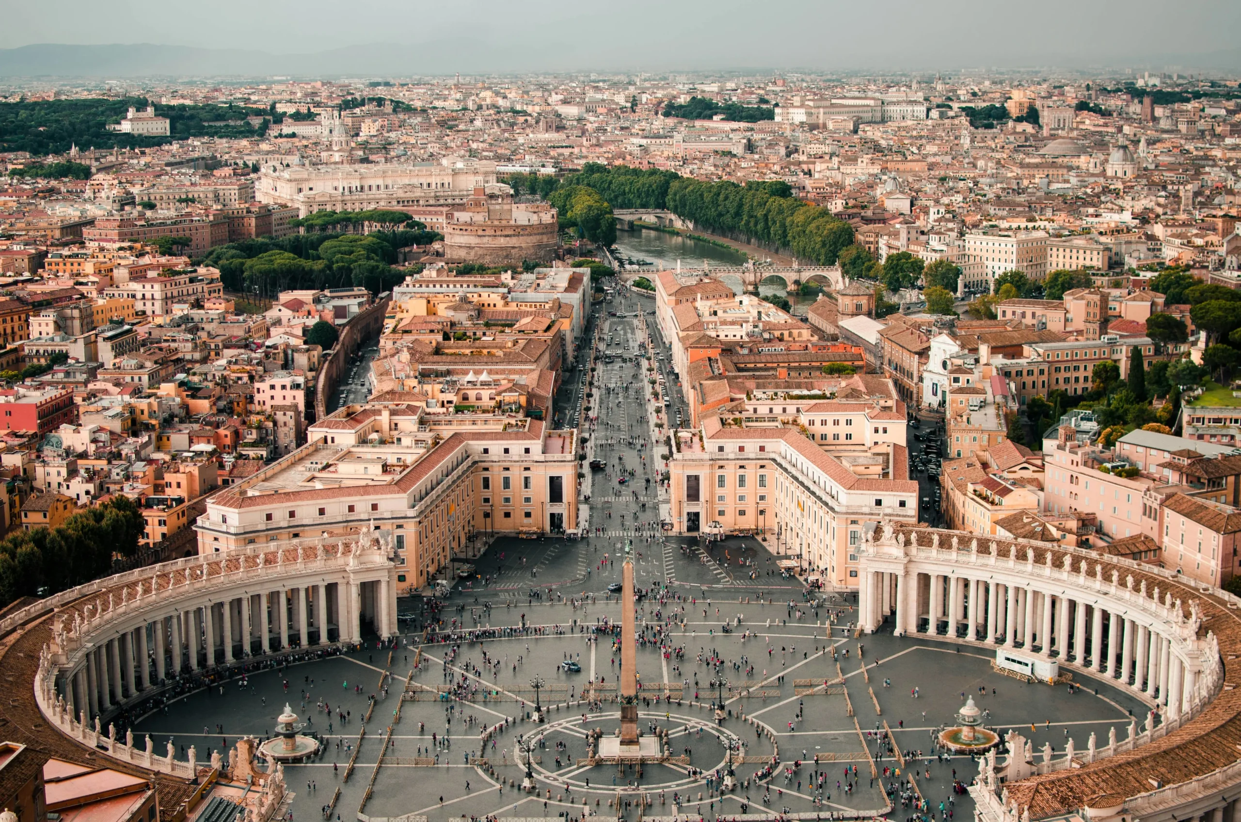 Bird's-eye view of the Vatican